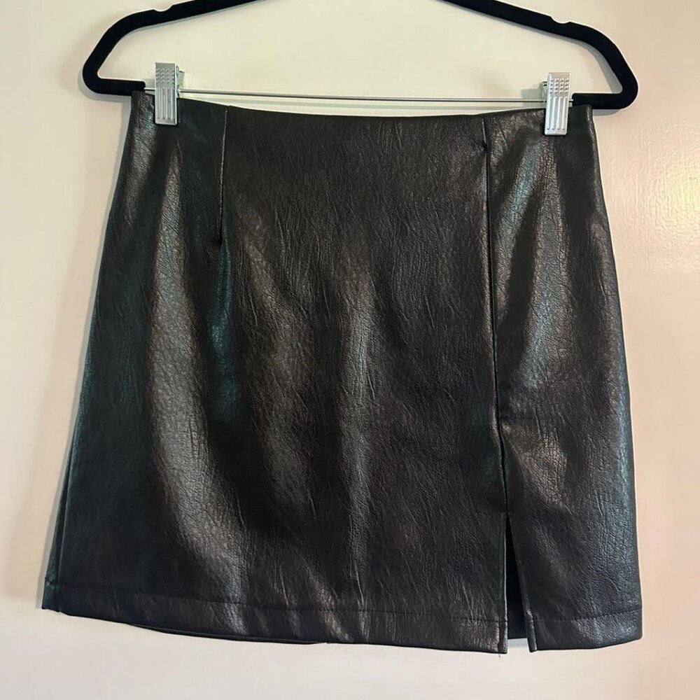 NWOT Wild Fable Faux Leather Mini Skirt